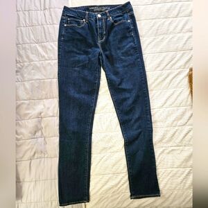 American Eagle‎ Outfitters Blue High-Rise  Skinny Jeans Size 8